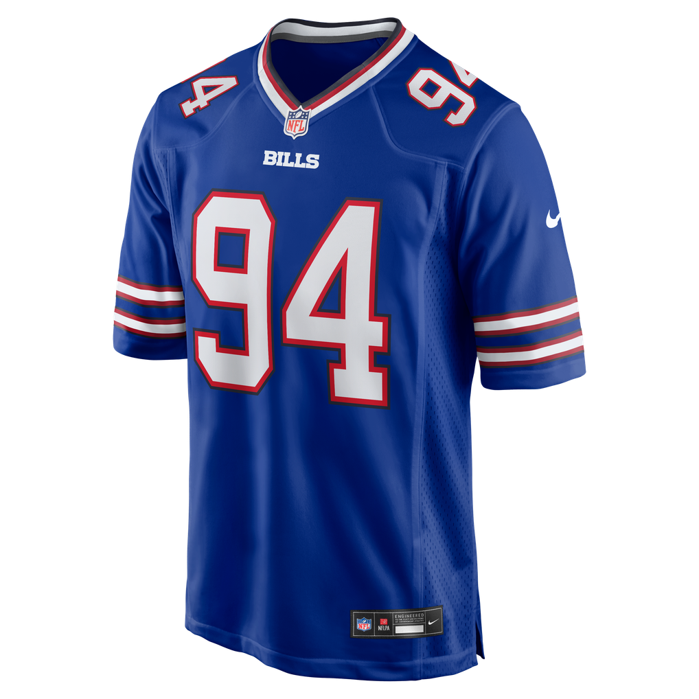 Men's Buffalo Bills Landon Jackson Royal Team Game Jersey