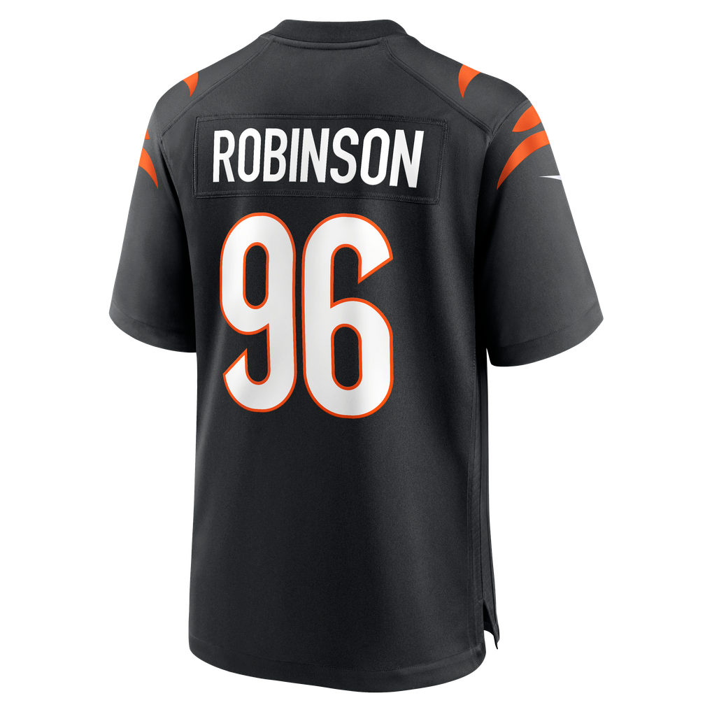 Men's Cincinnati Bengals Landon Robinson Black Team Game Jersey