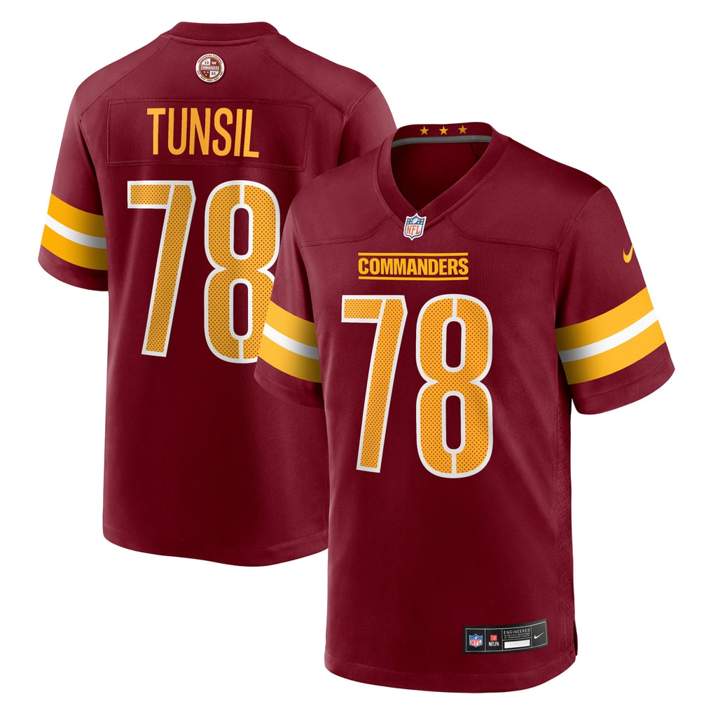 Men's Washington Commanders Laremy Tunsil Burgundy Team Game Jersey