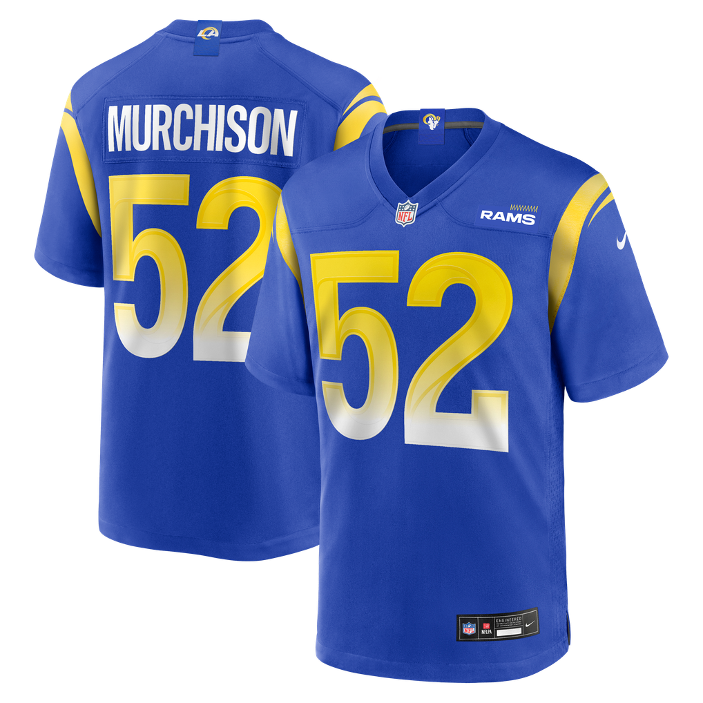 Men's Los Angeles Rams Larrell Murchison Royal Team Game Jersey