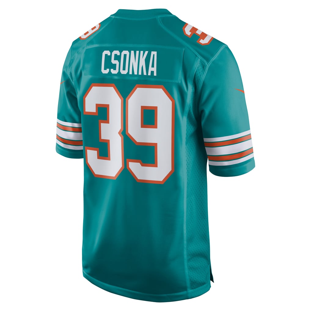 Men's Miami Dolphins Larry Csonka Aqua Retired Player Jersey