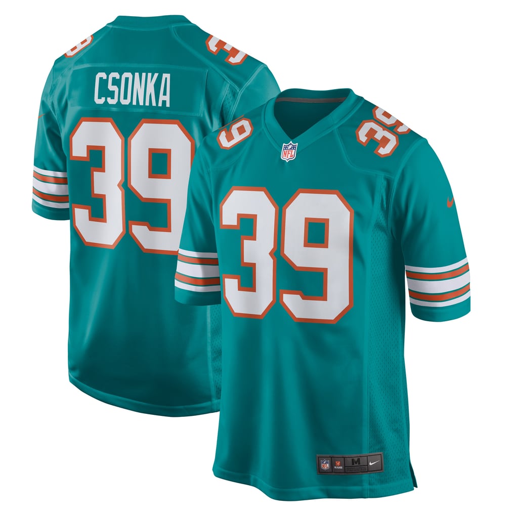 Men's Miami Dolphins Larry Csonka Aqua Retired Player Jersey