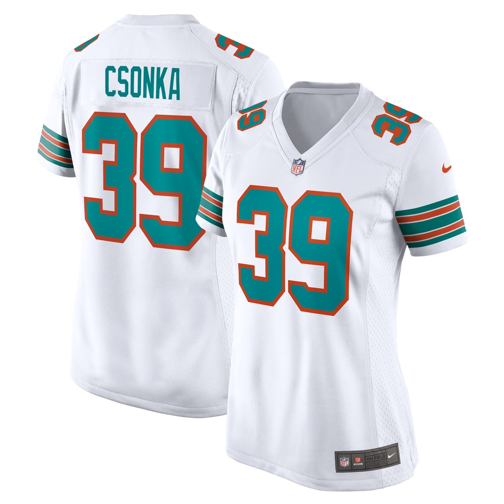 Men's Miami Dolphins Larry Csonka White Retired Player Jersey