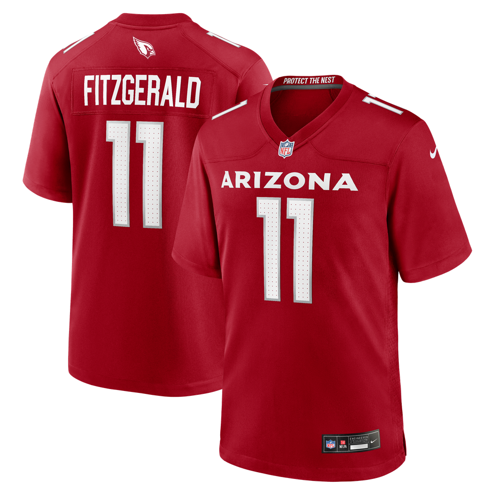 Men's Arizona Cardinals Larry Fitzgerald Cardinal Team Retired Game Jersey