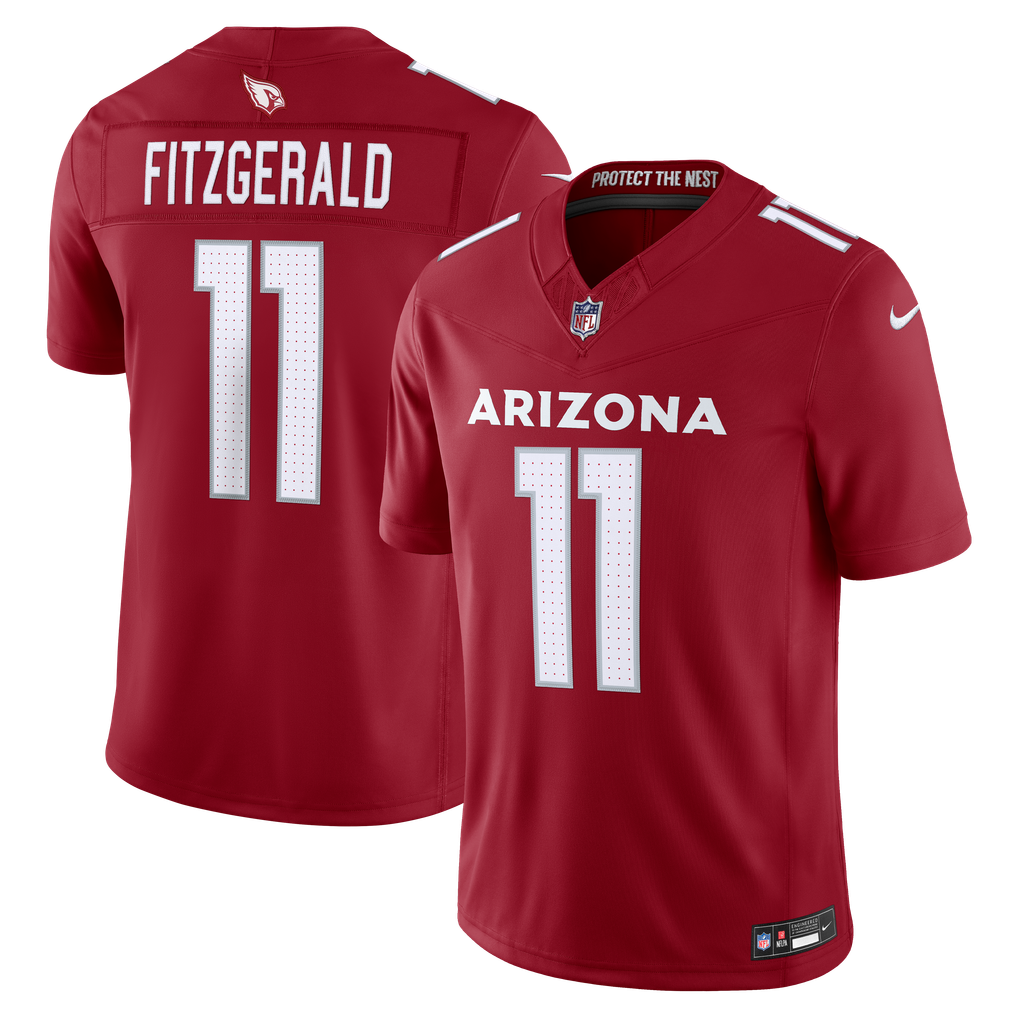 Men's Arizona Cardinals Larry Fitzgerald Cardinal Vapor F.U.S.E. Stitched Retired Limited Jersey