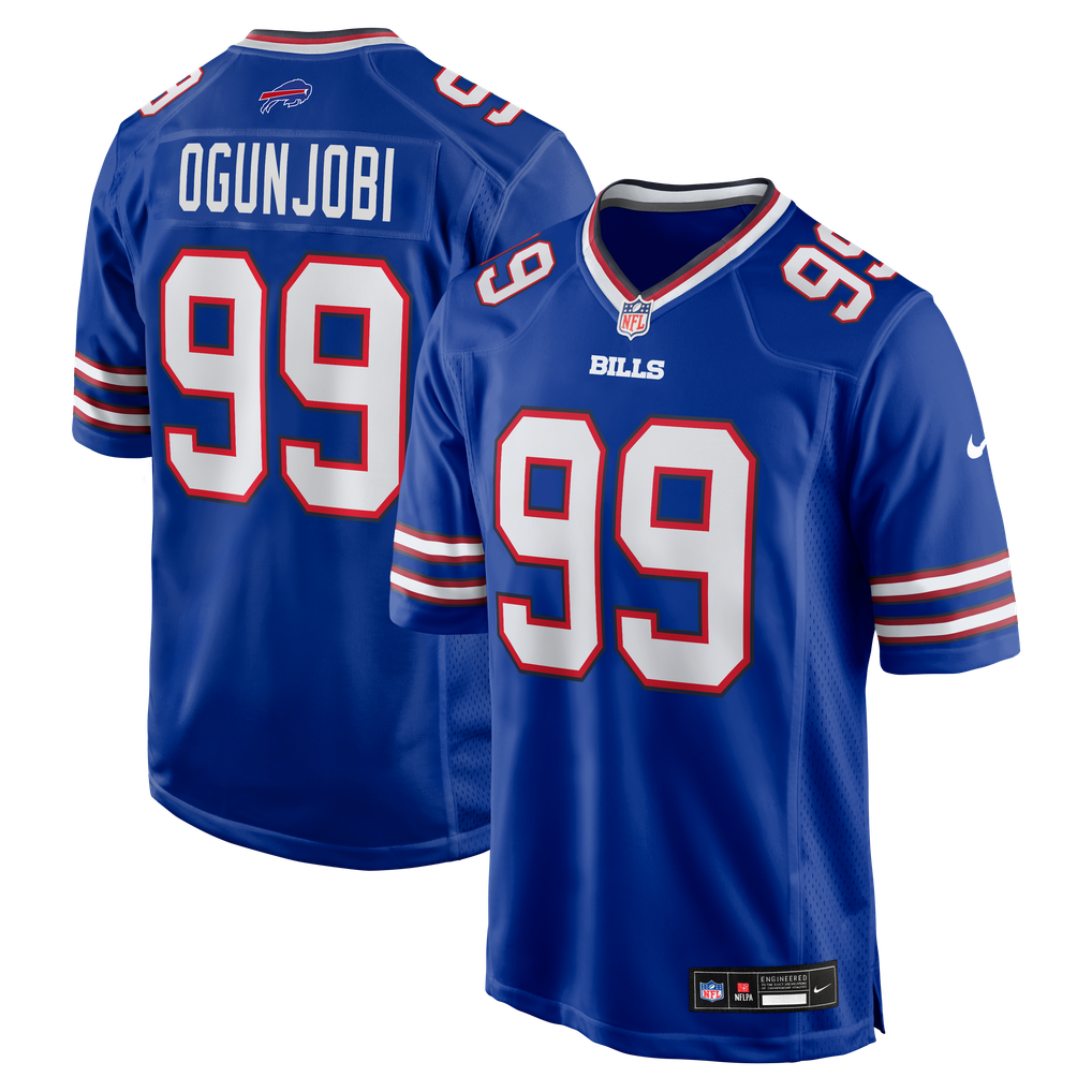 Men's Buffalo Bills Larry Ogunjobi Royal Team Game Jersey