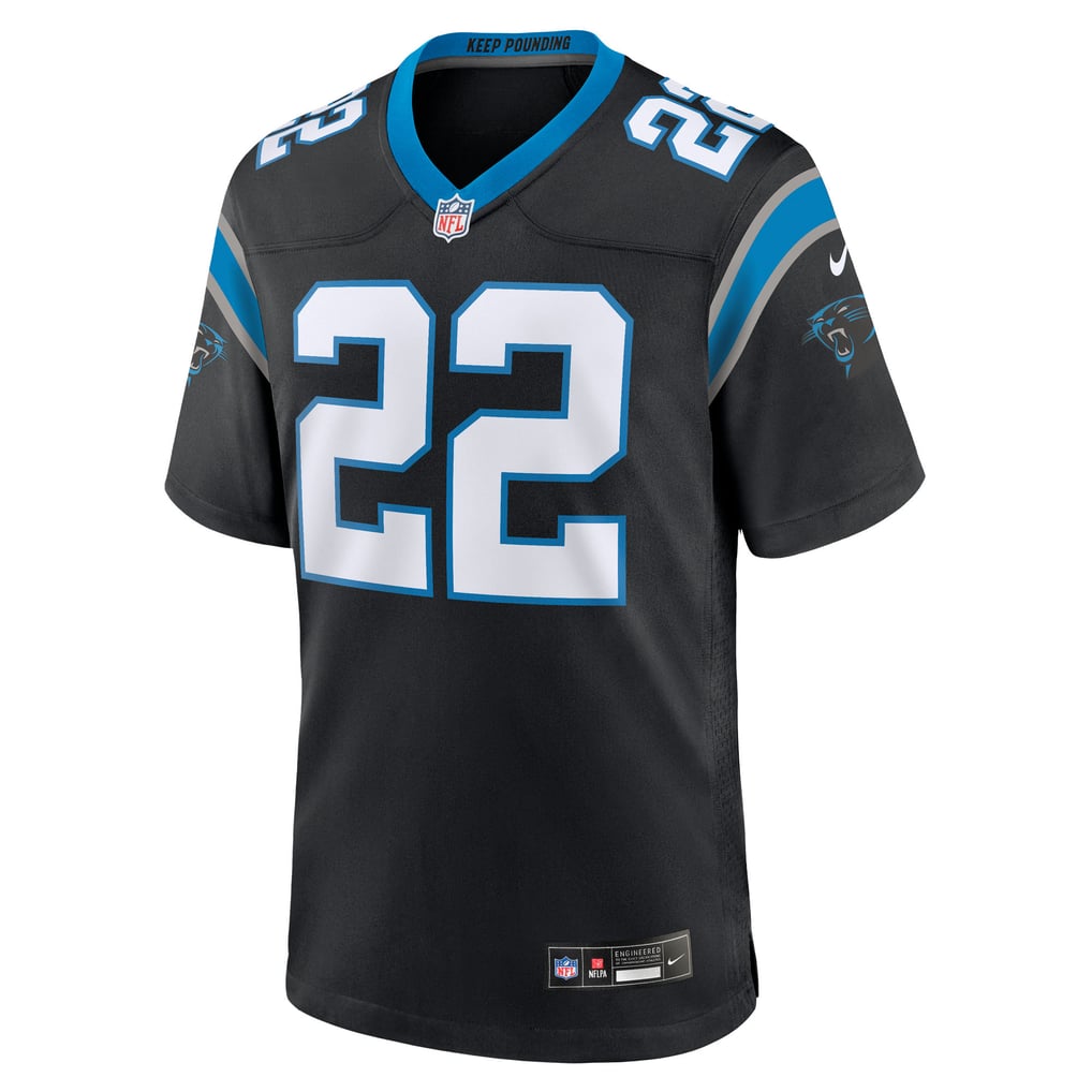 Men's Carolina Panthers Lathan Ransom Black Team Game Jersey