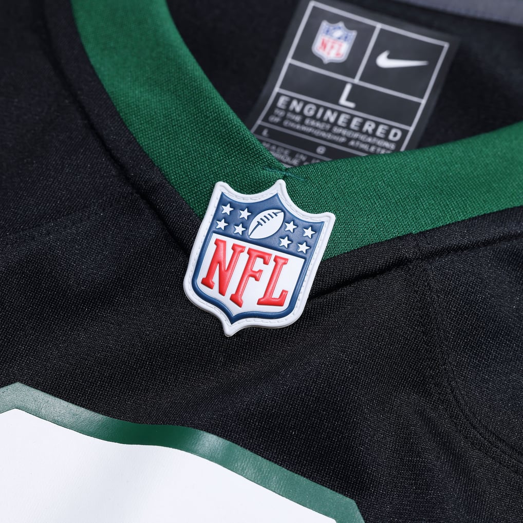 Men's New York Jets Legacy Black Alternate Custom Game Jersey