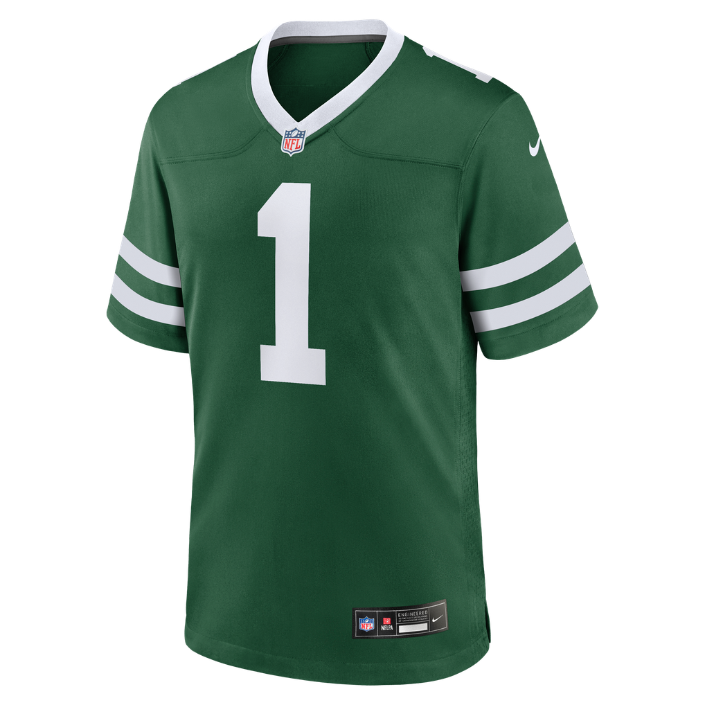 Men's New York Jets Legacy Green #1 Dad Game Jersey