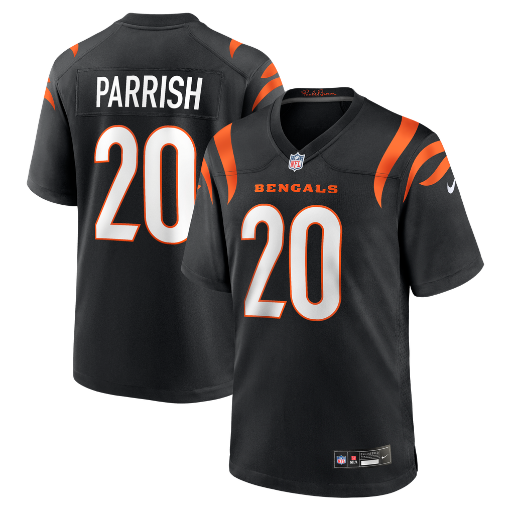 Men's Cincinnati Bengals Lemar Parrish Black Team Retired Game Jersey