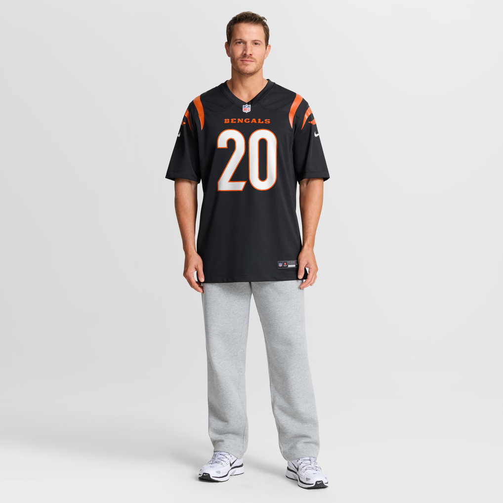 Men's Cincinnati Bengals Lemar Parrish Black Team Retired Game Jersey