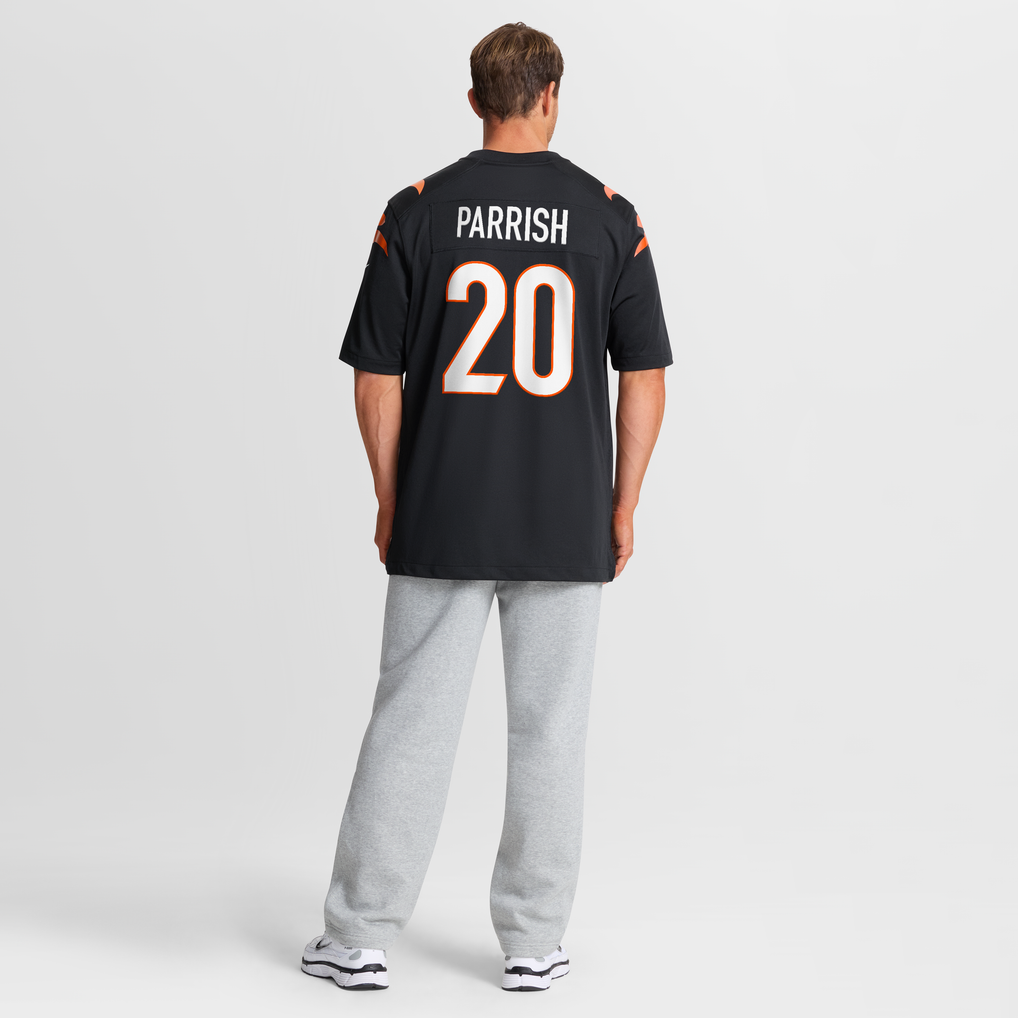 Men's Cincinnati Bengals Lemar Parrish Black Team Retired Game Jersey