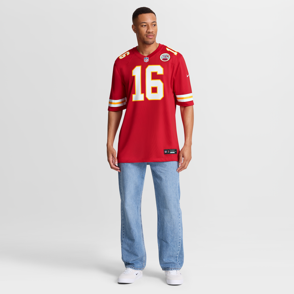 Men's Kansas City Chiefs Len Dawson Red Game Retired Player Jersey
