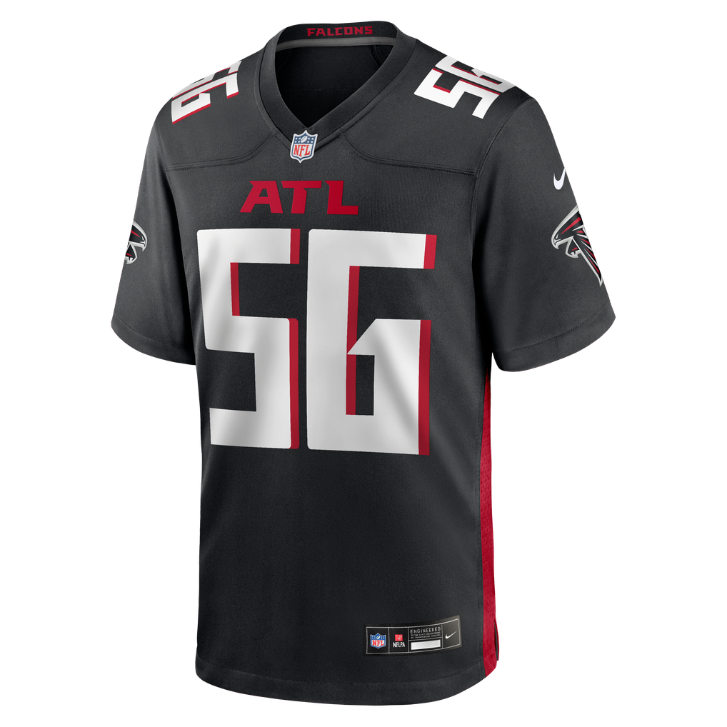 Men's Atlanta Falcons Leonard Floyd Black Team Game Jersey
