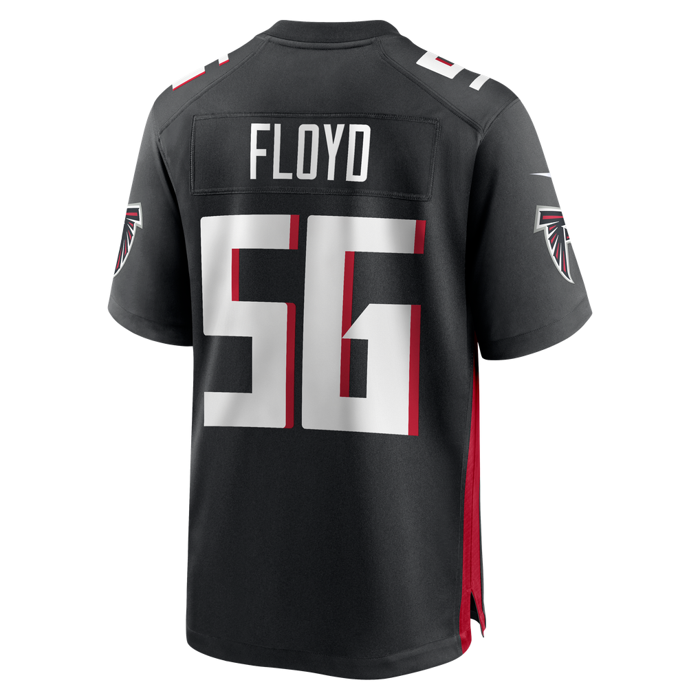 Men's Atlanta Falcons Leonard Floyd Black Team Game Jersey
