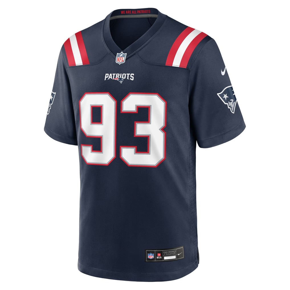 Men's New England Patriots Leonard Taylor Navy Team Game Jersey