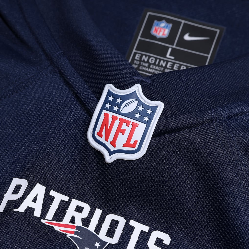 Men's New England Patriots Leonard Taylor Navy Team Game Jersey