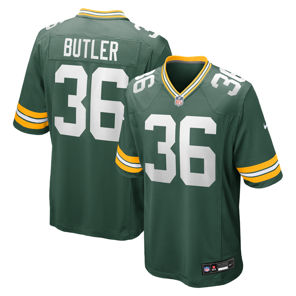 Men's Green Bay Packers LeRoy Butler Green Retired Player Game Jersey