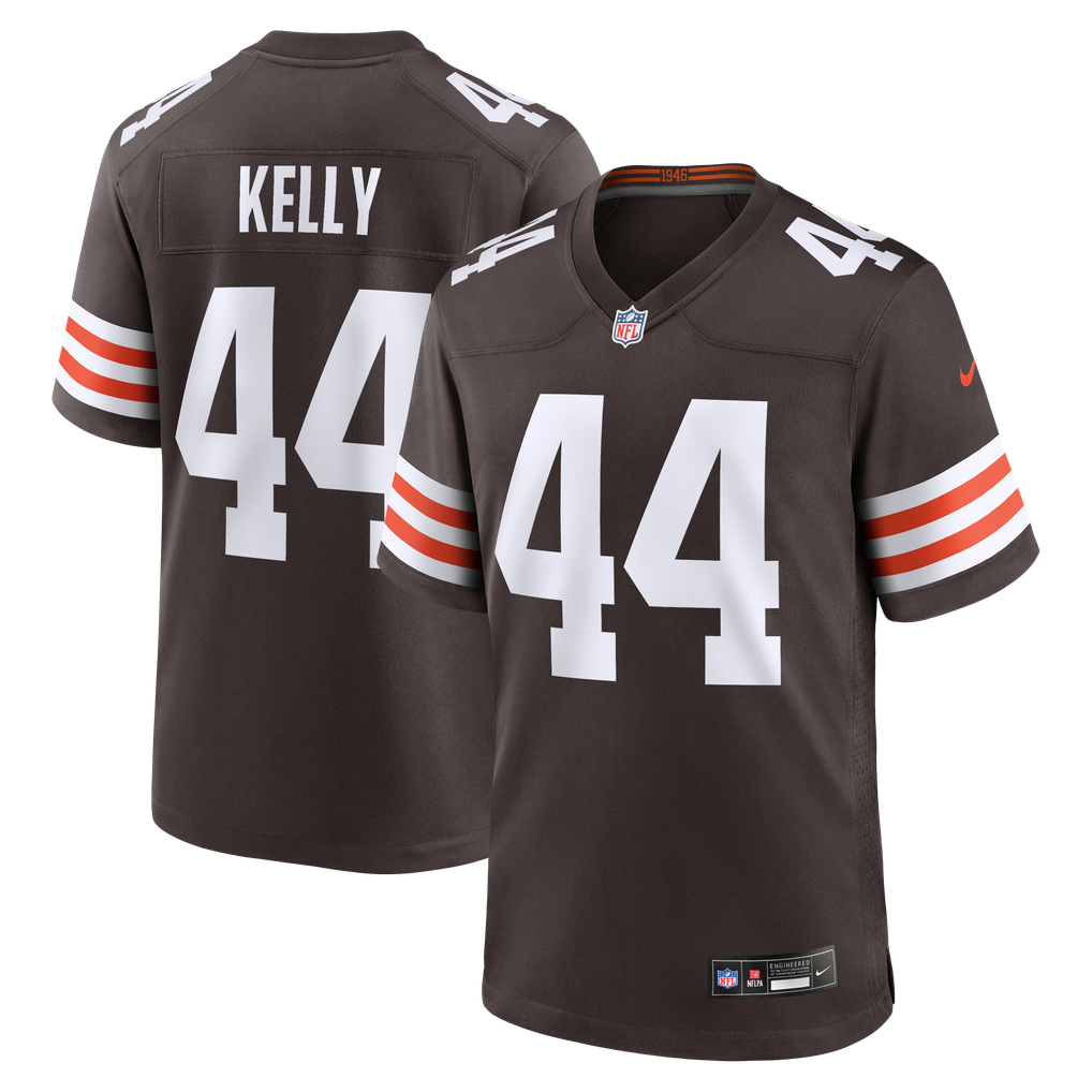 Men's Cleveland Browns Leroy Kelly Brown Game Retired Player Jersey