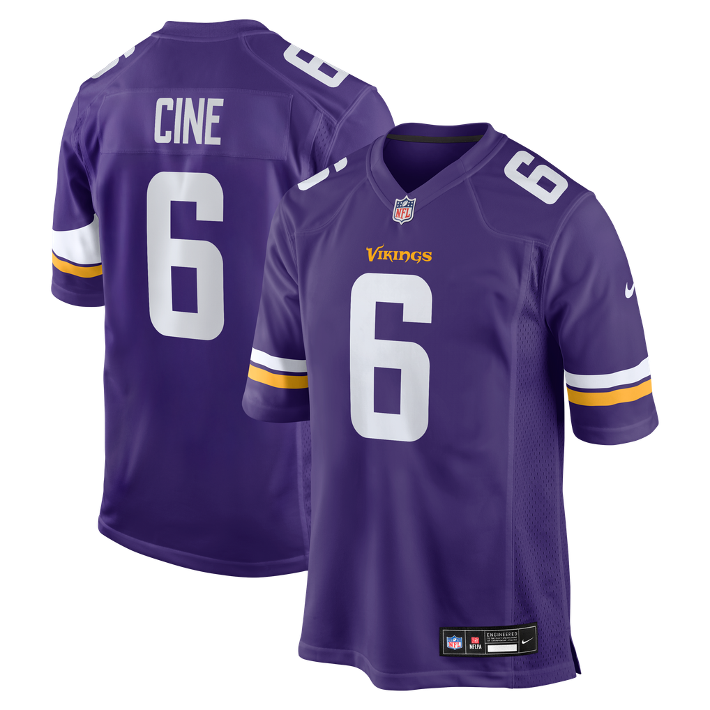 Men's Minnesota Vikings Lewis Cine Purple Game Player Jersey