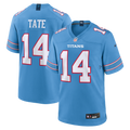Men's Tennessee Titans Carnell Tate Light Blue Team Game Jersey