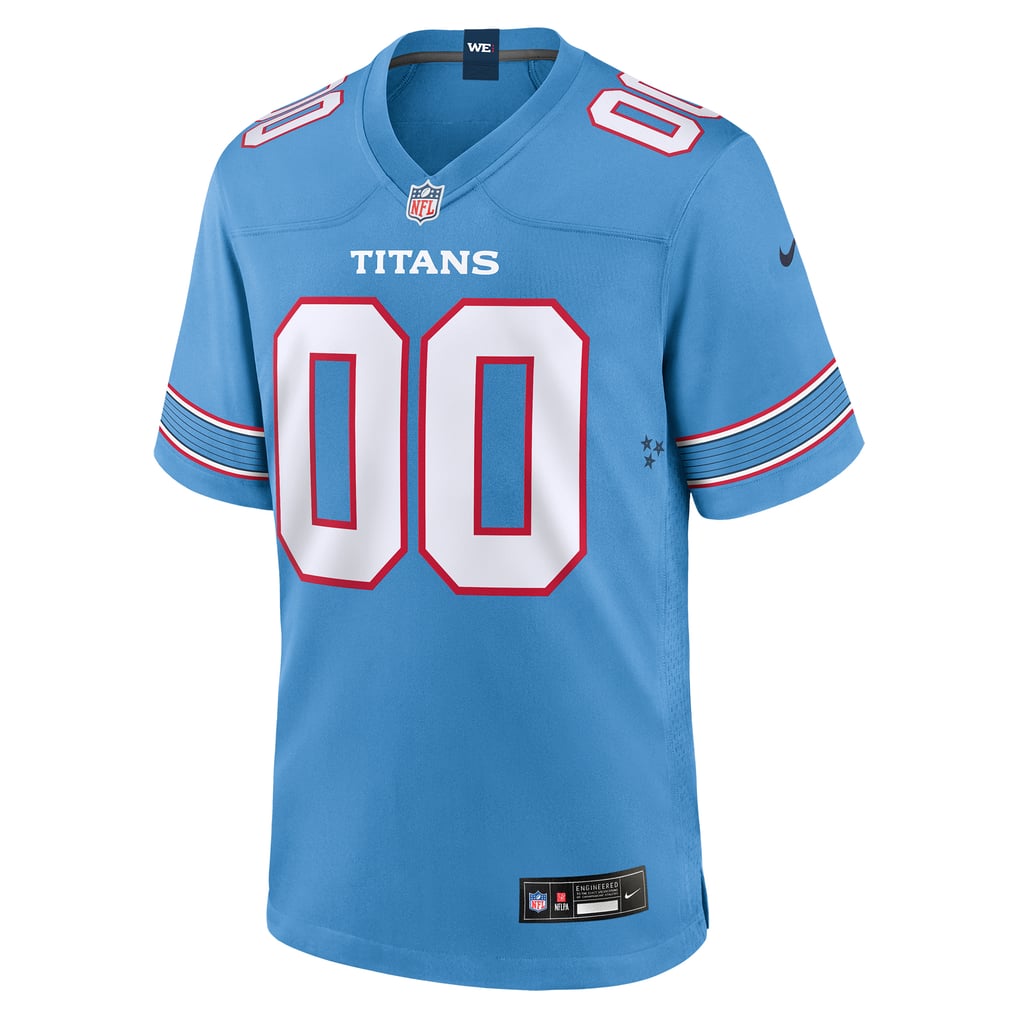 Men's Tennessee Titans Light Blue Game Custom Jersey
