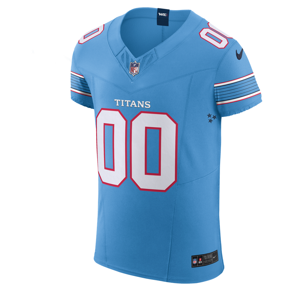 Men's Tennessee Titans Light Blue Vapor F.U.S.E. Elite Custom Jersey