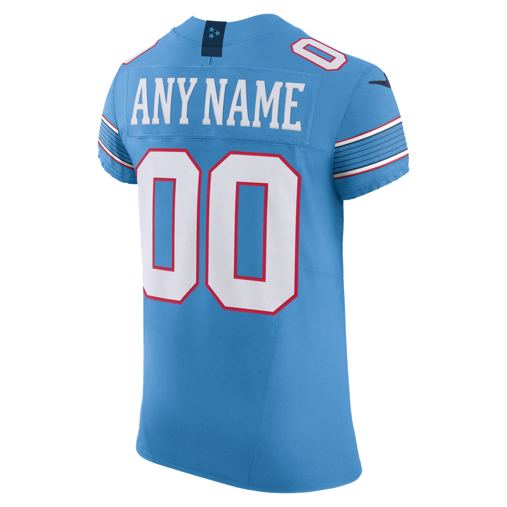 Men's Tennessee Titans Light Blue Vapor F.U.S.E. Elite Custom Jersey