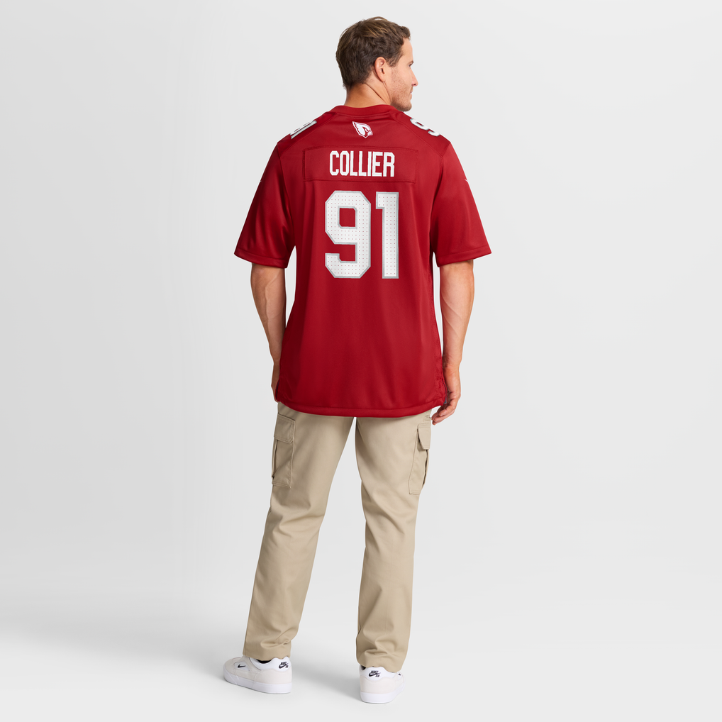 Men's Arizona Cardinals L.J. Collier Cardinal Team Game Jersey