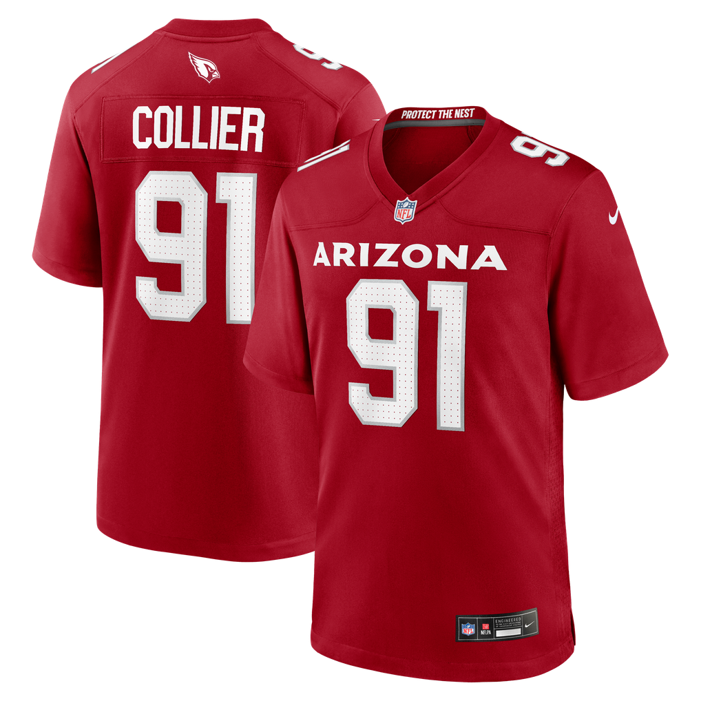 Men's Arizona Cardinals L.J. Collier Cardinal Team Game Jersey