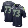 Men's Seattle Seahawks Logan Brown College Navy Team Game Jersey