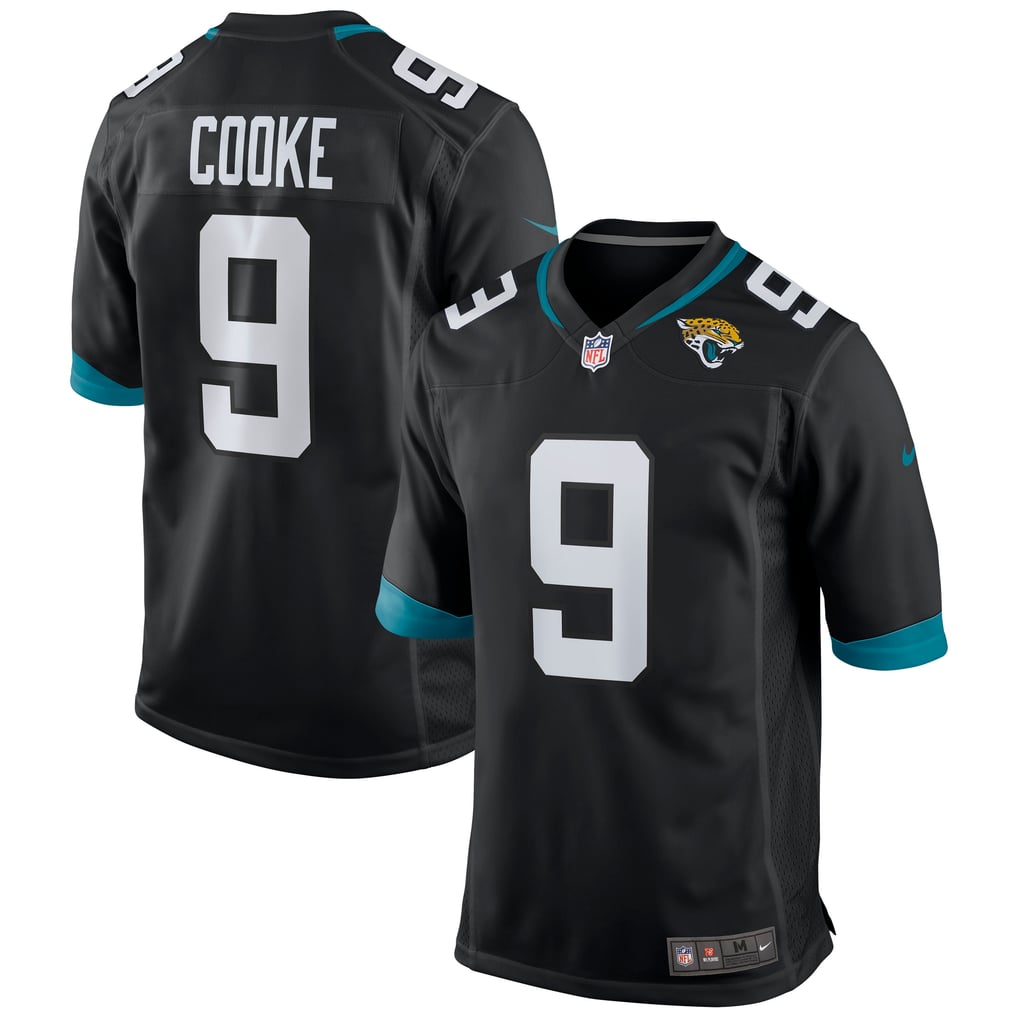 Men's Jacksonville Jaguars Logan Cooke Black Game Jersey