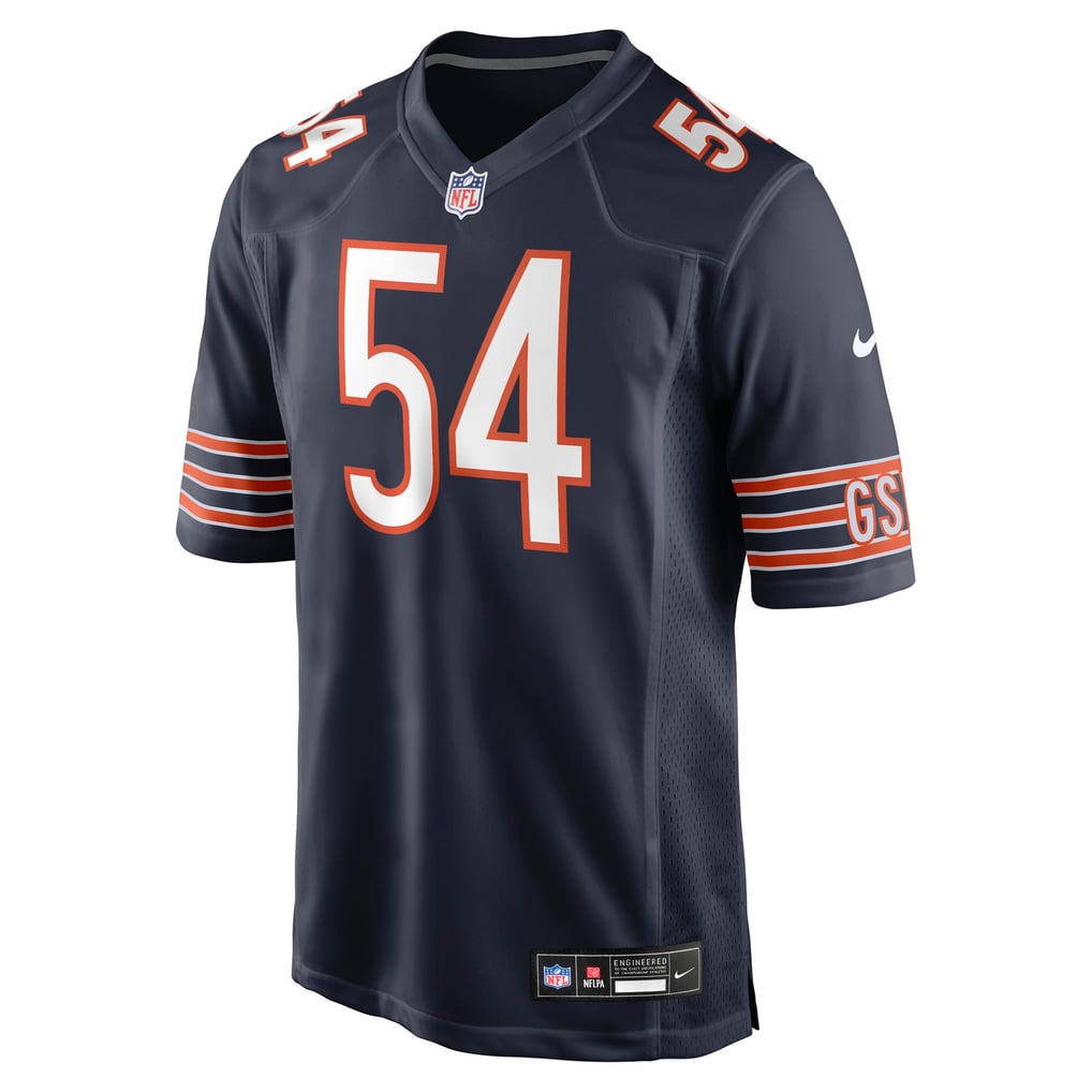 Men's Chicago Bears Logan Jones Navy Team Game Jersey