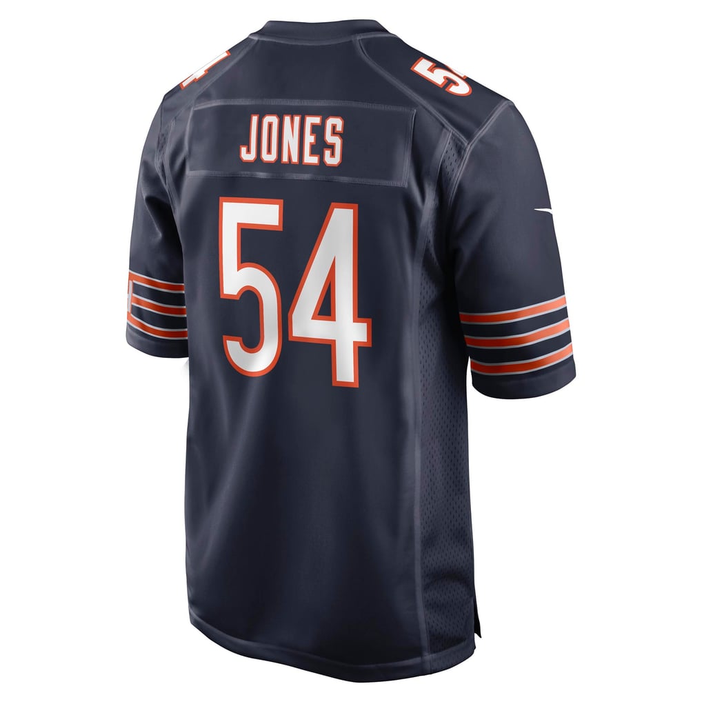 Men's Chicago Bears Logan Jones Navy Team Game Jersey