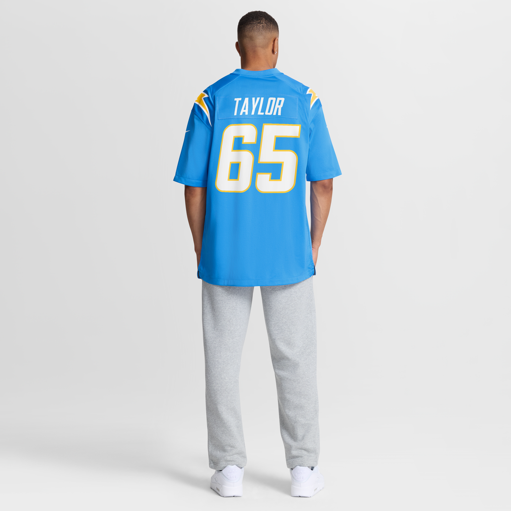Men's Los Angeles Chargers Logan Taylor Powder Blue Team Game Jersey