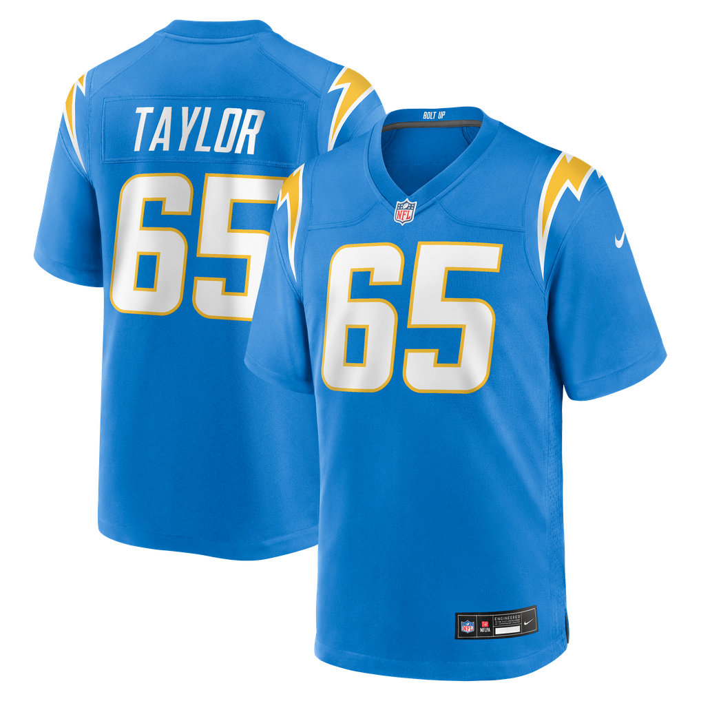 Men's Los Angeles Chargers Logan Taylor Powder Blue Team Game Jersey