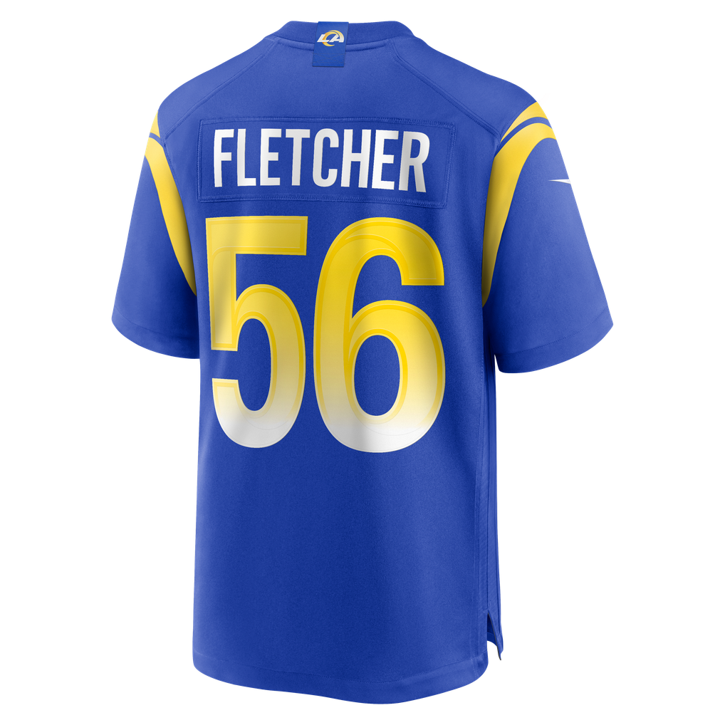 Men's Los Angeles Rams London Fletcher Royal Game Retired Player Jersey