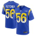 Men's Los Angeles Rams London Fletcher Royal Game Retired Player Jersey