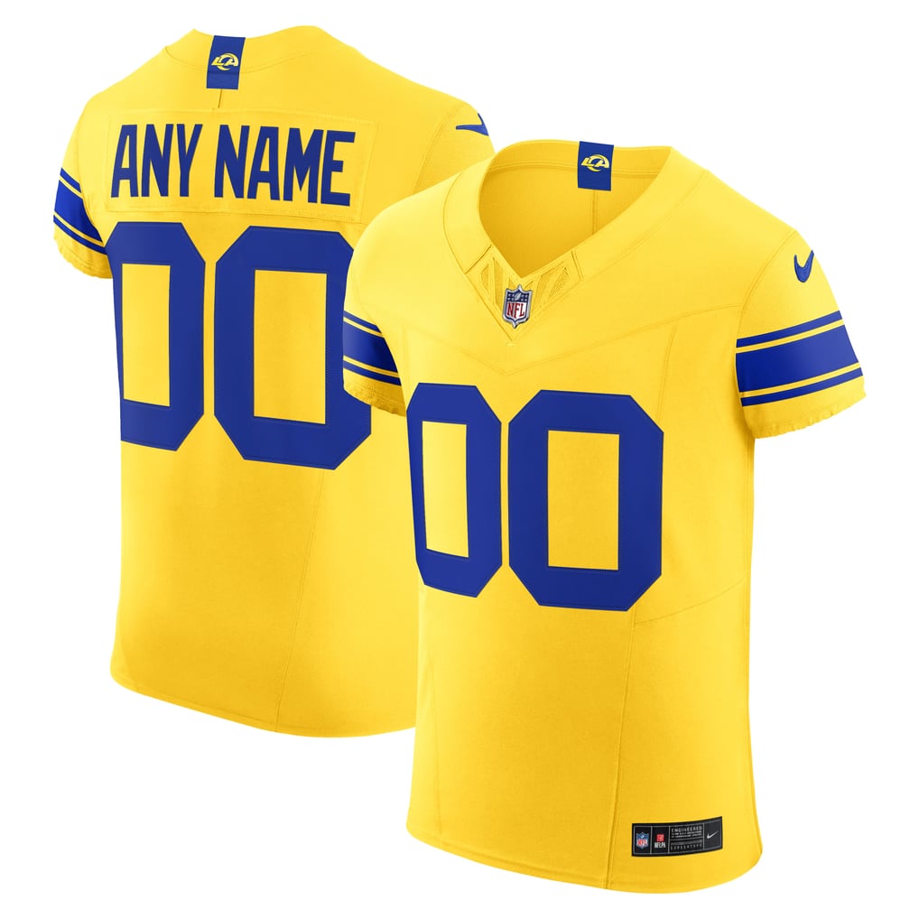 Men's Los Angeles Rams Classic Sol Vapor F.U.S.E. Elite Custom Jersey