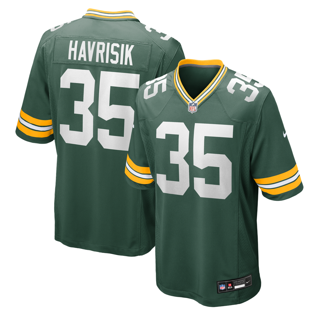 Men's Green Bay Packers Lucas Havrisik Green Team Game Jersey