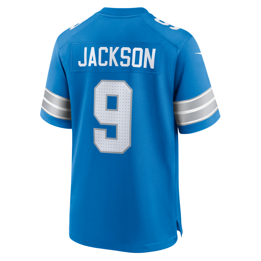 Men's Detroit Lions Lucky Jackson Blue Team Game Jersey
