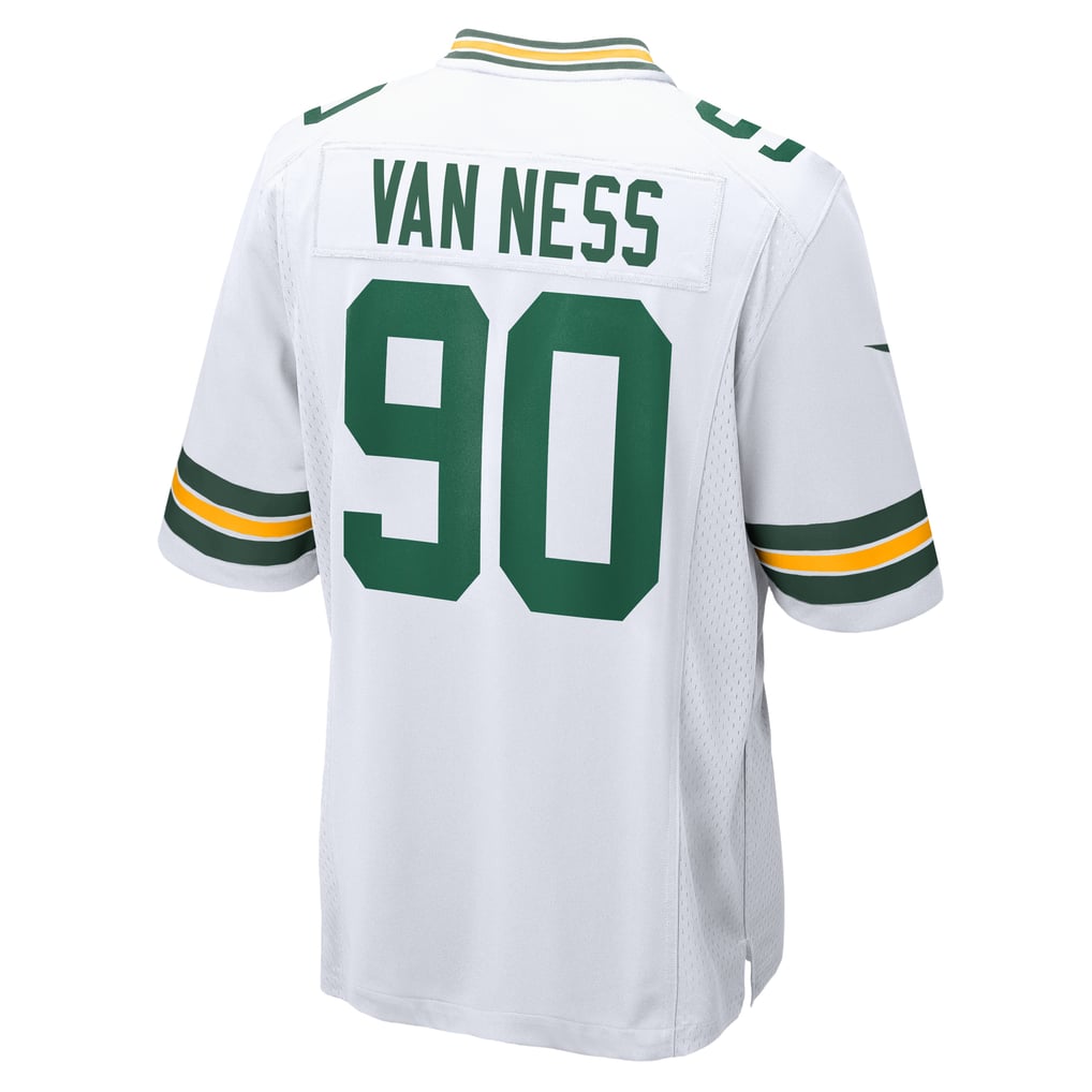 Men's Green Bay Packers Lukas Van Ness White Game Jersey