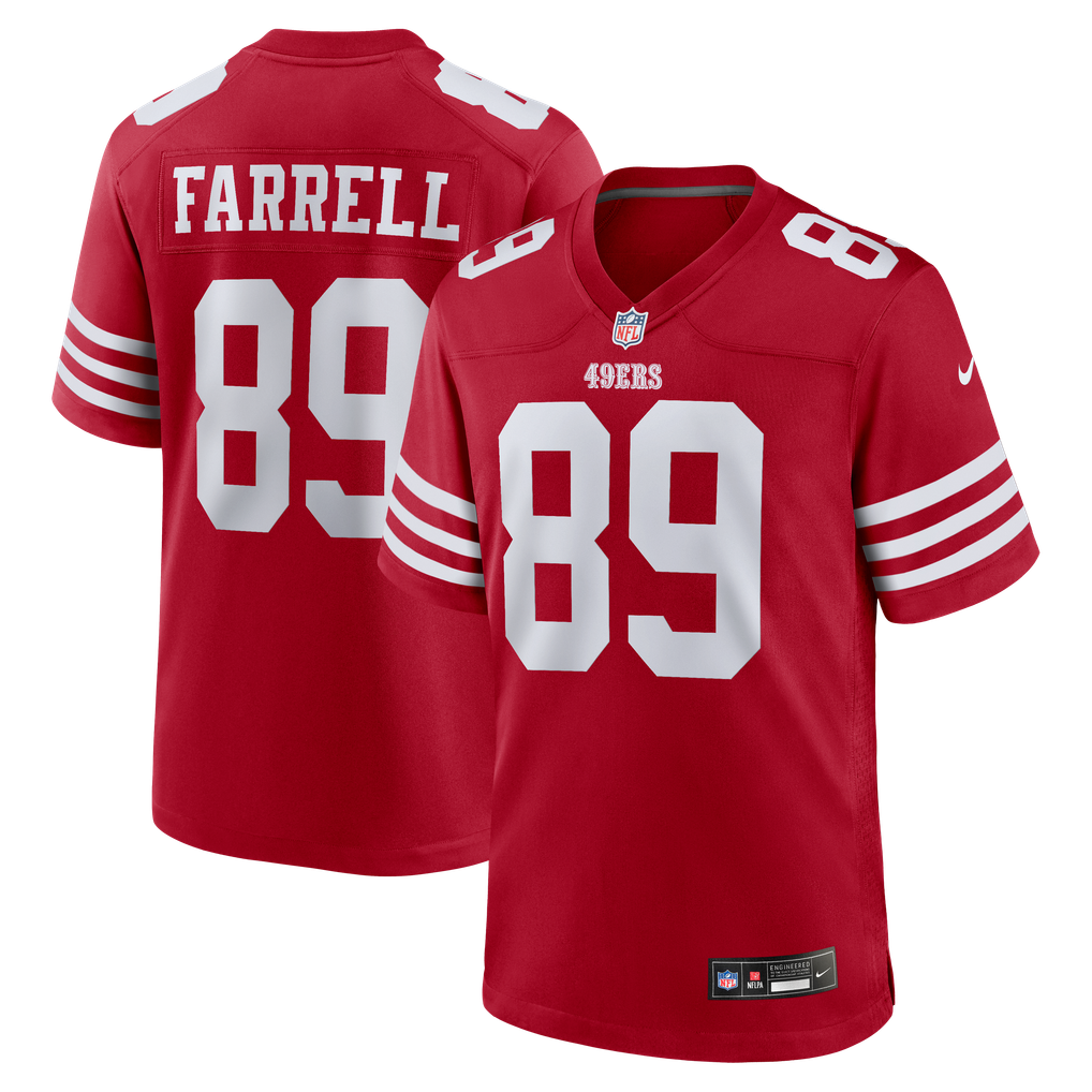 Men's San Francisco 49ers Luke Farrell Scarlet Team Game Jersey