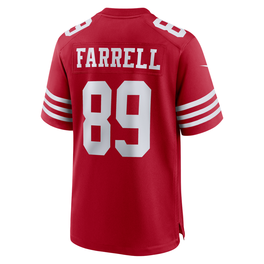 Men's San Francisco 49ers Luke Farrell Scarlet Team Game Jersey