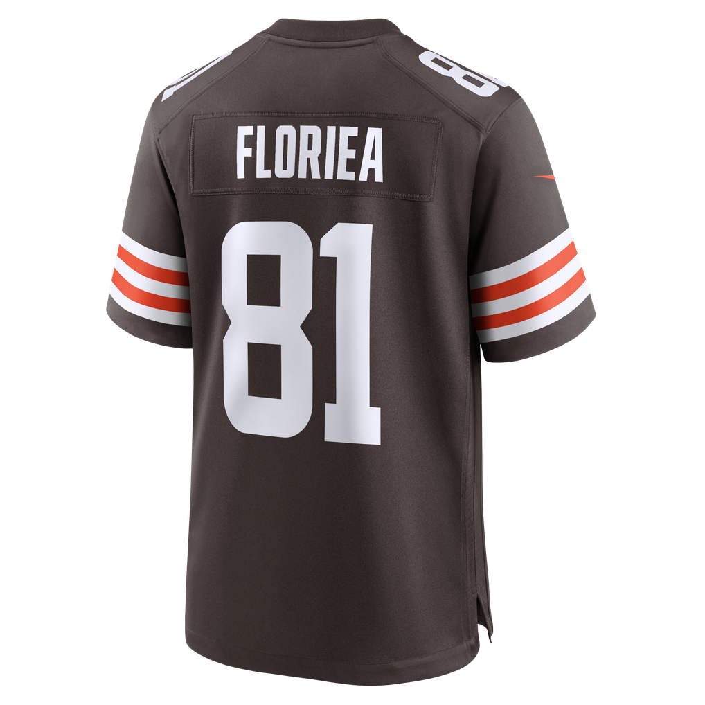 Men's Cleveland Browns Luke Floriea Brown Team Game Jersey