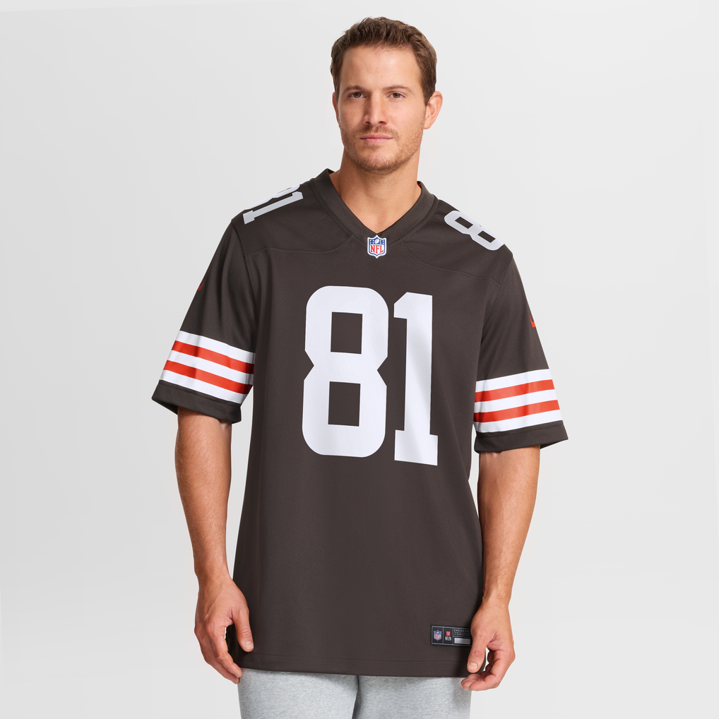 Men's Cleveland Browns Luke Floriea Brown Team Game Jersey