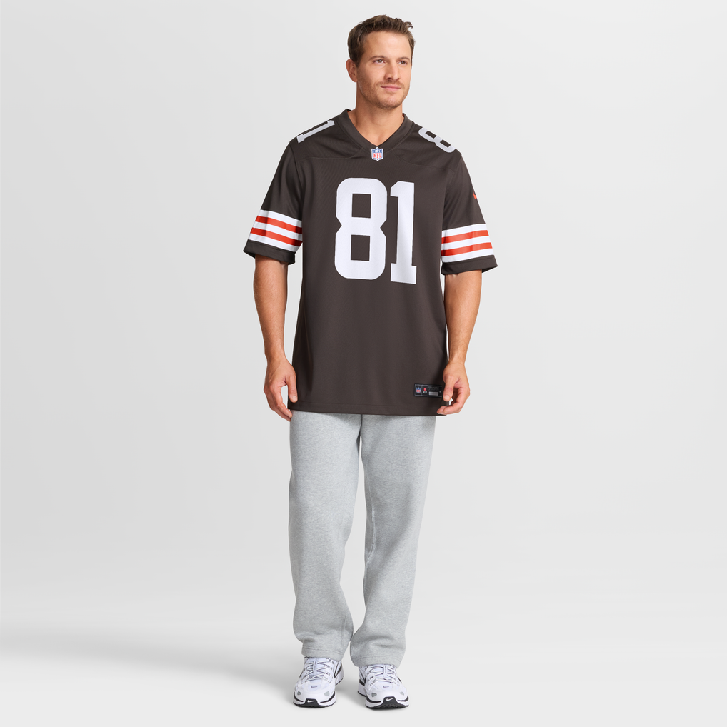Men's Cleveland Browns Luke Floriea Brown Team Game Jersey
