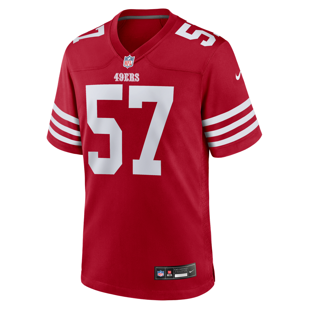 Men's San Francisco 49ers Luke Gifford Scarlet Team Game Jersey