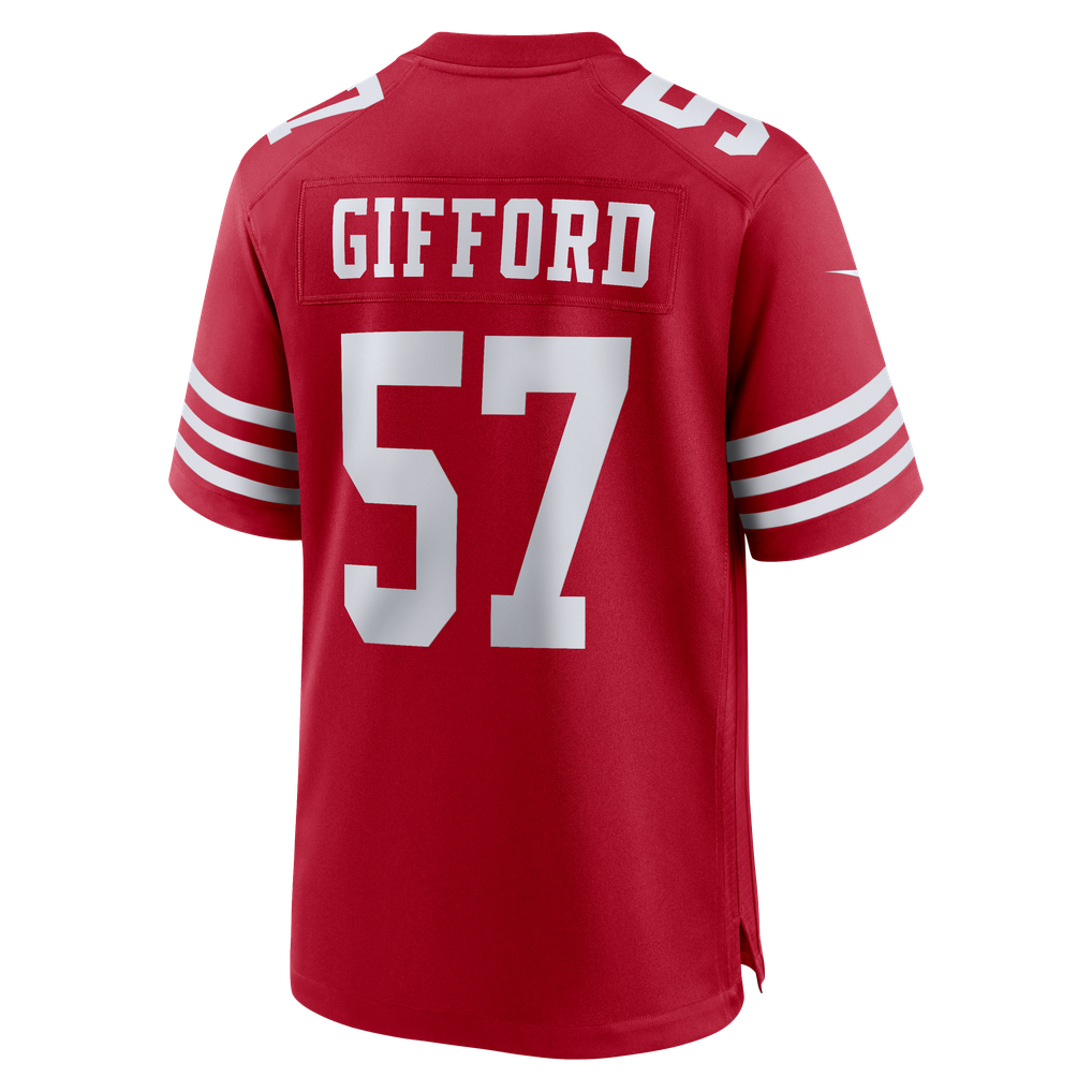 Men's San Francisco 49ers Luke Gifford Scarlet Team Game Jersey