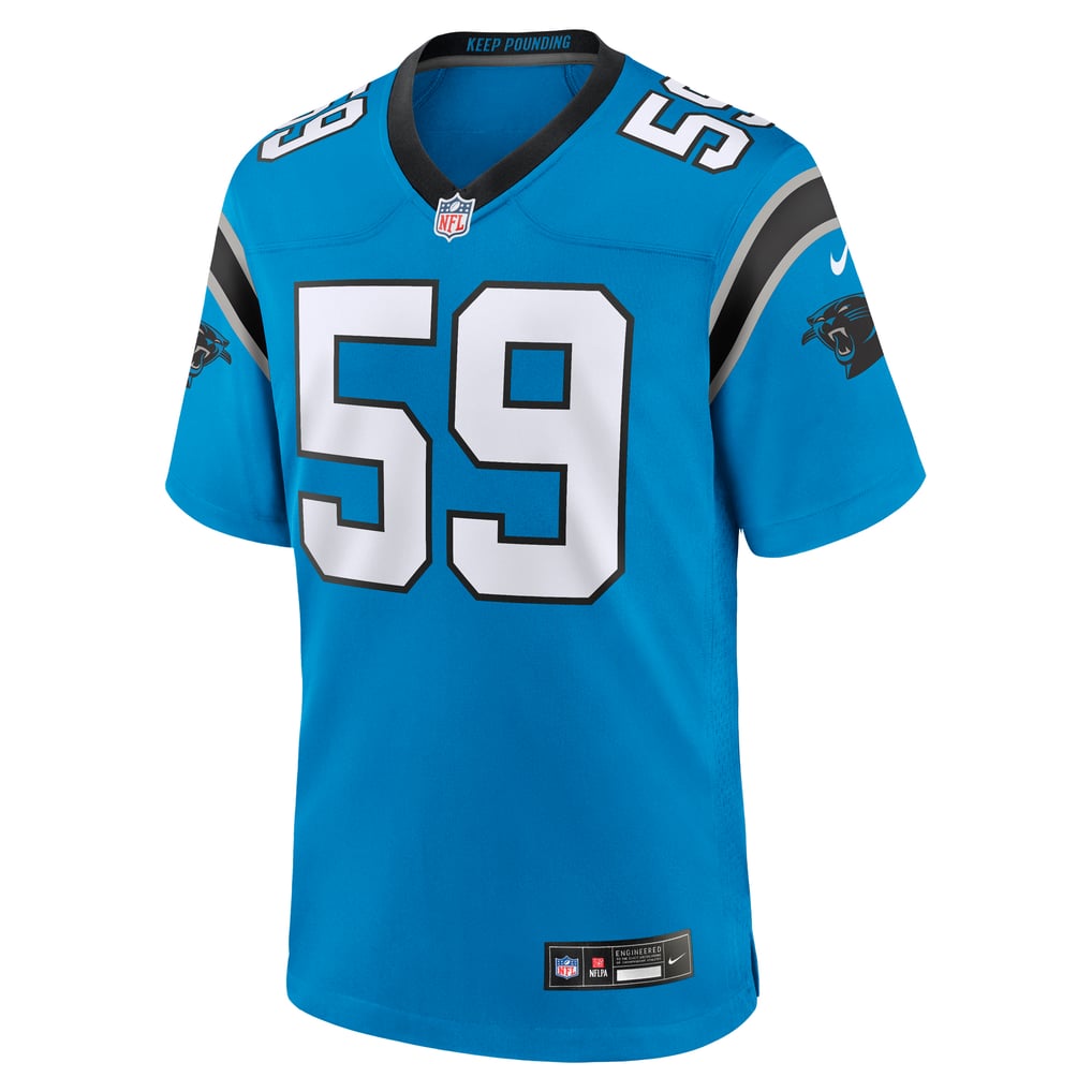 Men's Carolina Panthers Luke Kuechly Blue Retired Player Alternate Game Jersey